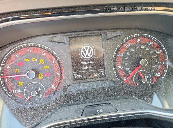 3VWC57BU3KM009926 2019 VOLKSWAGEN JETTA Белый Вид щитка приборов