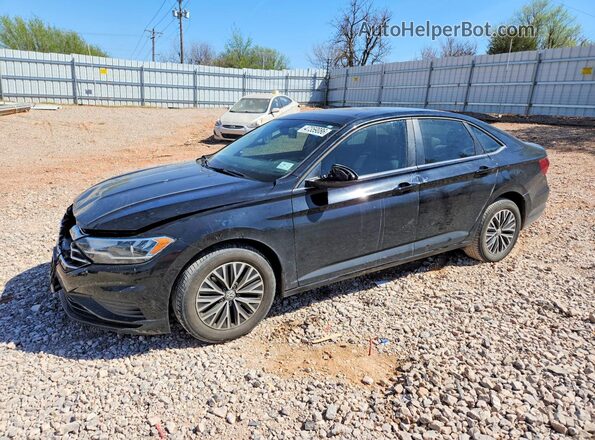 3VWC57BUXKM091640 2019 VOLKSWAGEN JETTA Черный Передняя левая четверть