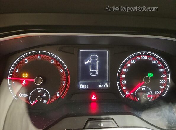 3VWCB7BU2LM069643 2020 VOLKSWAGEN JETTA Silver Вид щитка приладів