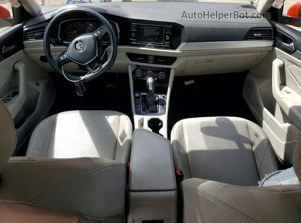 3VWCB7BU7LM059772 2020 VOLKSWAGEN JETTA Оранжевый Вид панели приборов