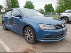 2018 Volkswagen Jetta 1.4t Se/1.4t Wolfsburg Edition Blue vin: 3VWDB7AJ9JM232359