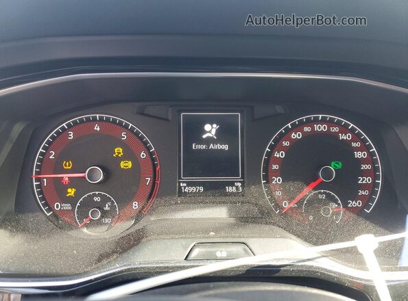 3VWE57BU6KM135237 2019 VOLKSWAGEN JETTA Белый Вид щитка приборов