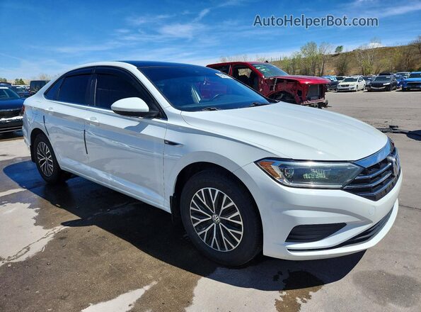 3VWE57BU7KM199447 2019 VOLKSWAGEN JETTA Белый Передняя правая четверть