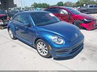 2019 Volkswagen Beetle 2.0t Se Blue vin: 3VWJD7AT5KM706520