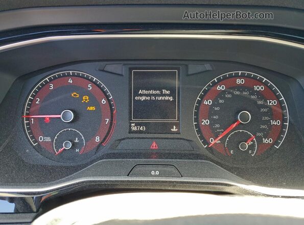 3VWN57BU5KM175552 2019 VOLKSWAGEN JETTA Серебряный Вид щитка приборов