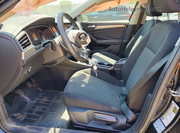 3VWN57BU5MM085031 2021 VOLKSWAGEN JETTA Black Вид салону спереду