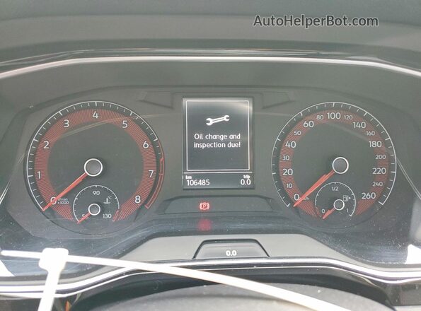 3VWW57BU1KM058734 2019 VOLKSWAGEN JETTA Черный Вид щитка приборов
