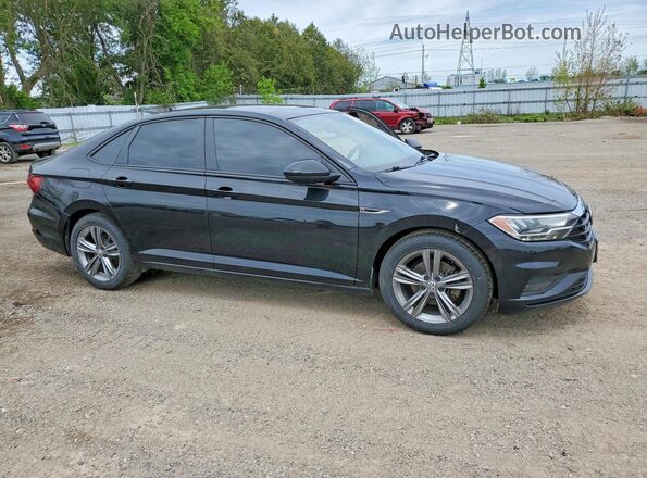 3VWW57BU1KM058734 2019 VOLKSWAGEN JETTA Черный Передняя правая четверть
