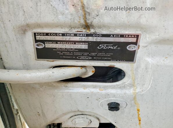 3W69Z105949 1963 FORD GALAXIE White Widok komory silnika