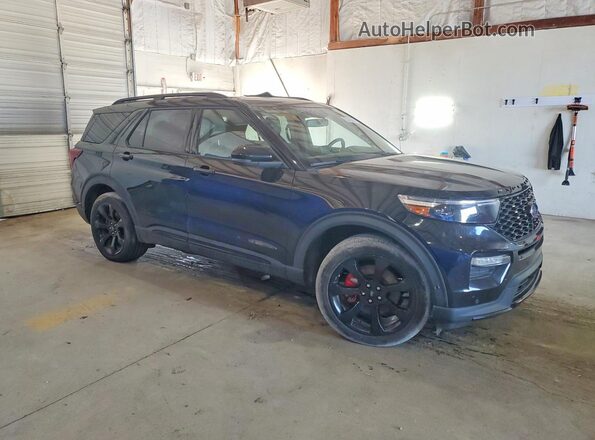 1FM5K8GC5MGB23669 2021 FORD EXPLORER Черный Передняя правая четверть