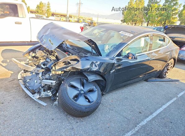 5YJ3E1EB8KF391577 2019 TESLA MODEL Черный Передняя левая четверть