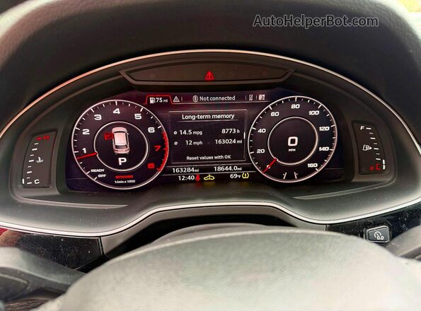 WA1LAAF7XKD008942 2019 AUDI Q7 Черный Вид щитка приборов