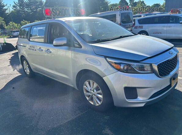 KNDMA5C1XH6264741 2017 KIA SEDONA Серый Передняя левая четверть