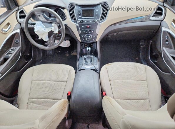 5XYZTDLB8HG414202 2017 HYUNDAI SANTA FE Серебряный Вид щитка приборов