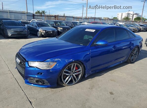 WAUHFAFC4HN043101 2017 AUDI S6 Синий Передняя левая четверть