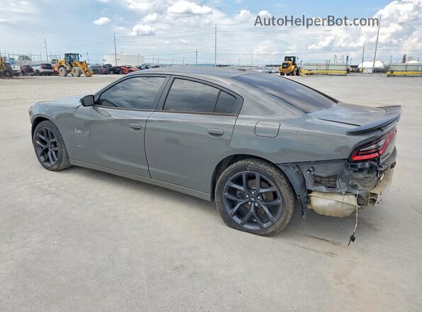 2C3CDXBG3KH715507 2019 DODGE CHARGER Серый Задняя правая четверть