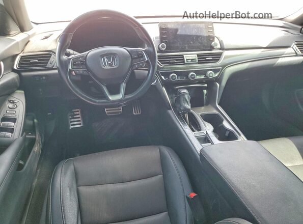 1HGCV1F39LA057884 2020 HONDA ACCORD Белый Вид щитка приборов