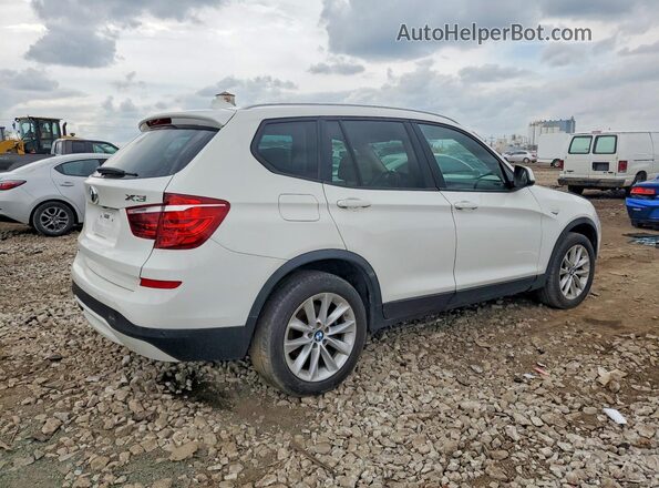 5UXWX9C32H0W79733 2017 BMW X3 Белый Передняя правая четверть
