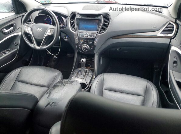 KM8SRDHF4GU138265 2016 HYUNDAI SANTA White Widok zestawu wskaźników