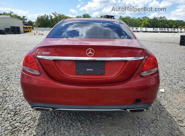 55SWF4JB5GU162278 2016 MERCEDES-BENZ C Red Vista interior delantera
