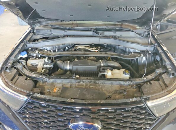 1FM5K8GC5MGB23669 2021 FORD EXPLORER Черный Вид подкапотного пространства