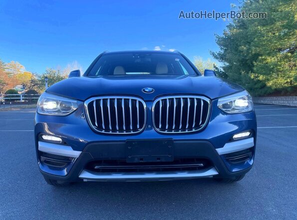 5UXTS1C08M9F18949 2021 BMW X3 Синий 