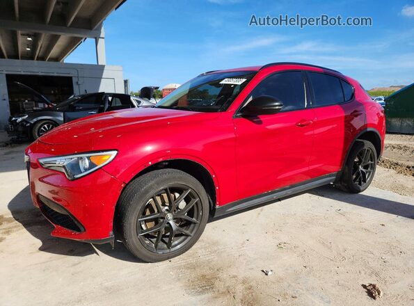 ZASPAJAN8M7C99804 2021 ALFA ROMEO STELVIO Red Հետևի ձախ