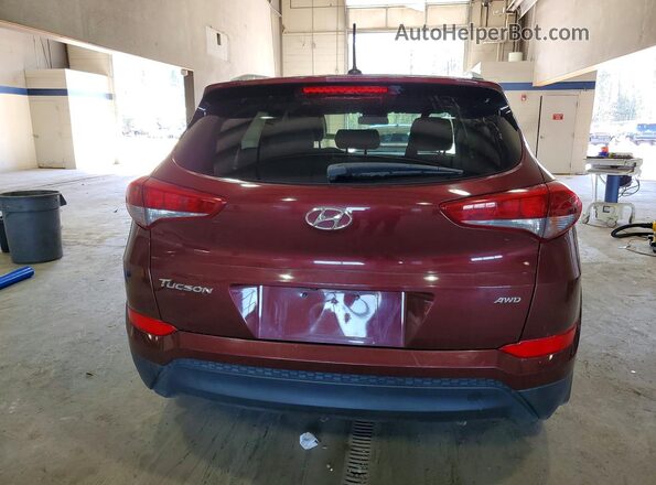 KM8J3CA49HU504495 2017 HYUNDAI TUCSON Red Вид салону спереду
