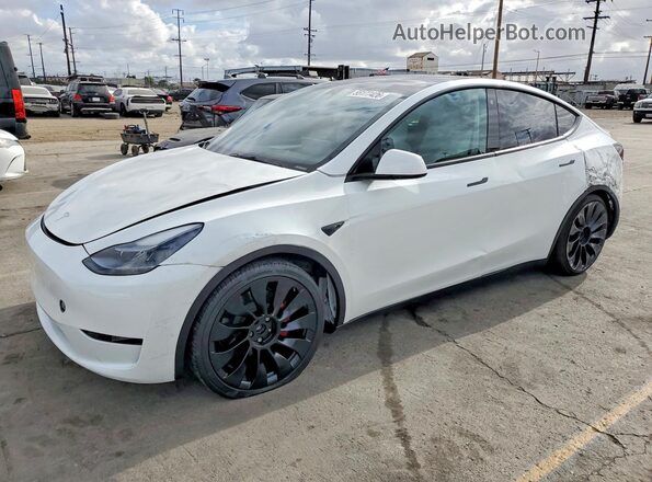 7SAYGDEF5PF738880 2023 TESLA MODEL White Vista tres cuartos delantera izquierda