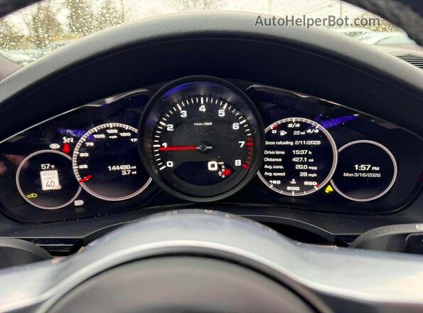 WP1AA2AY2MDA03187 2021 PORSCHE CAYENNE Charcoal Вид панелі приладів
