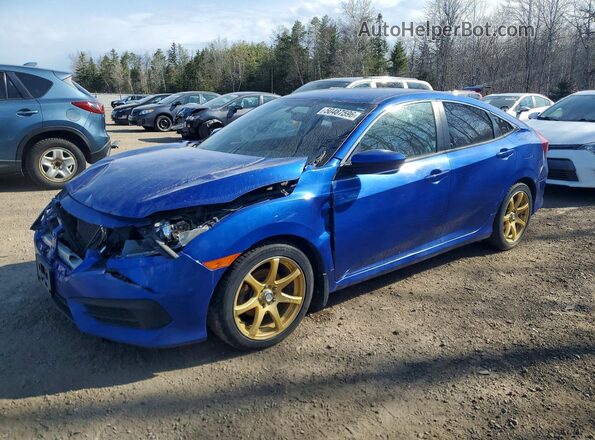 2HGFC2E51HH014533 2017 HONDA CIVIC Blue Przód lewy
