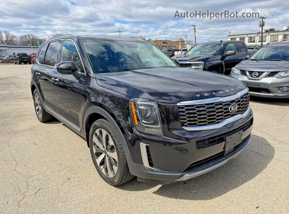 5XYP6DHCXMG162768 2021 KIA TELLURIDE Черный Задняя левая четверть