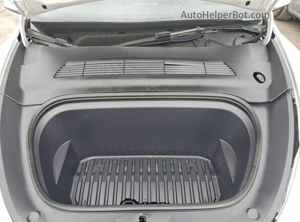 7SAYGAEEXPF742736 2023 TESLA MODEL White VIN կոդի պիտակի տեսք