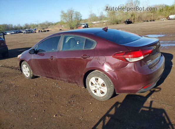 3KPFK4A76HE050220 2017 KIA FORTE Темно-бордовый Задняя правая четверть