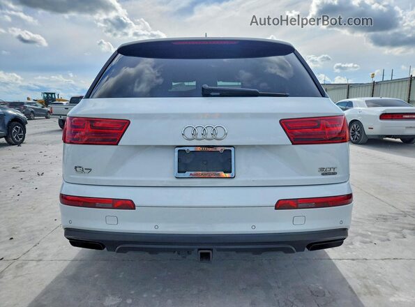 WA1VAAF75JD042598 2018 AUDI Q7 White Vista interior delantera