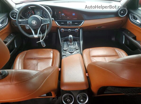 ZARFAMAN4K7599798 2019 ALFA ROMEO GIULIA Red Vista del cuadro de instrumentos