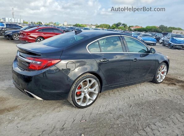 2G4GT5GX0H9138222 2017 BUICK REGAL Черный Передняя правая четверть