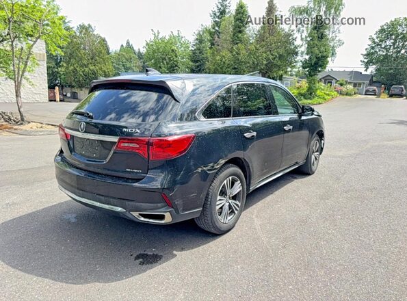 5FRYD4H37HB001073 2017 ACURA MDX Black წინა ხედი