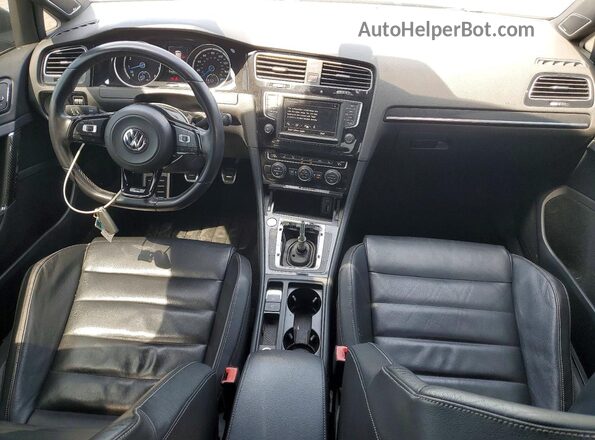 WVWWF7AU0HW171259 2017 VOLKSWAGEN GOLF Синий Вид щитка приборов