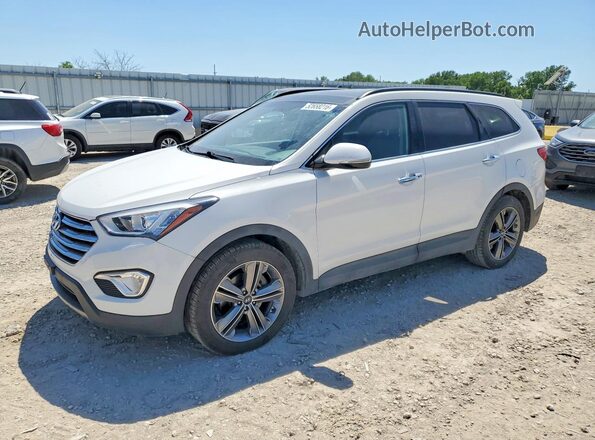 KM8SR4HF8GU134400 2016 HYUNDAI SANTA FE White Tył lewy