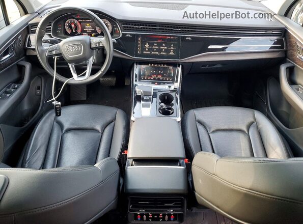 WA1VXAF76LD001088 2020 AUDI Q7 White Widok zestawu wskaźników