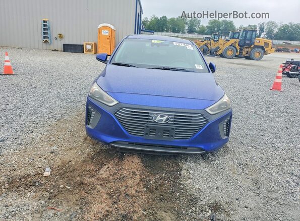 KMHC05LC5KU110419 2019 HYUNDAI IONIQ Blue უკანა ხედი