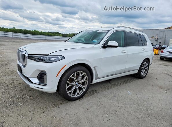5UXCW2C57KL089743 2019 BMW X7 White Przód lewy