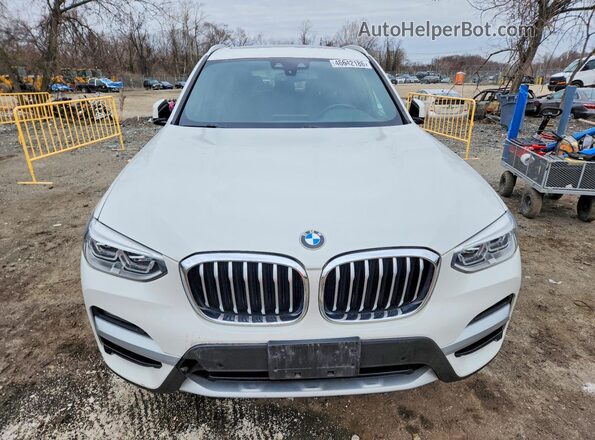 5UXTY5C00M9F64877 2021 BMW X3 Белый Вид сзади