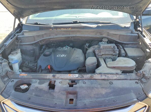 5XYZU3LB4GG374285 2016 HYUNDAI SANTA Black Vista de la etiqueta del VIN