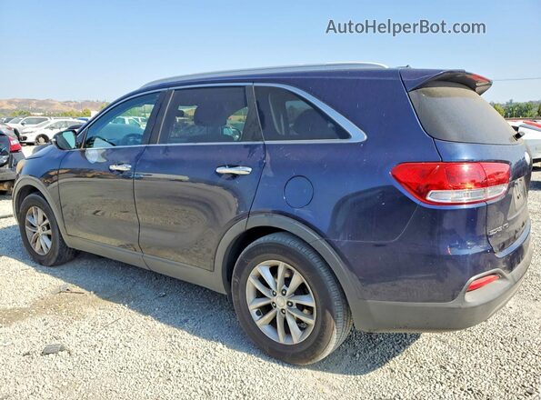 5XYPG4A56JG360932 2018 KIA SORENTO Синий Задняя правая четверть