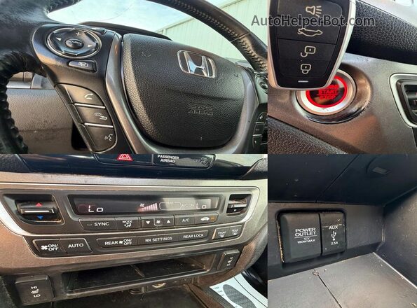 5FNYF5H57JB009487 2018 HONDA PILOT Белый Панорамный вид салона 360°