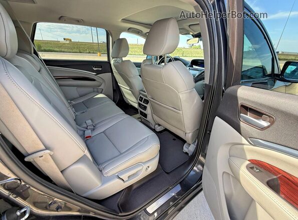 5FRYD4H47GB018317 2016 ACURA MDX Серый Вид салона спереди