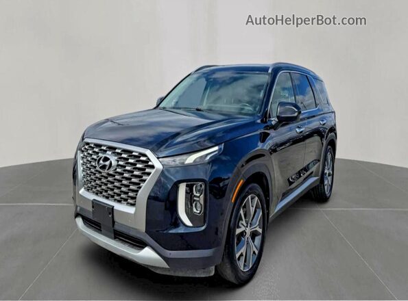 KM8R34HE7MU209221 2021 HYUNDAI PALISADE Черный Задняя правая четверть