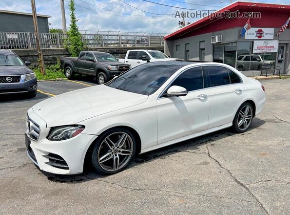 WDDZF4KB0KA606543 2019 MERCEDES-BENZ E White Vista tres cuartos delantera izquierda